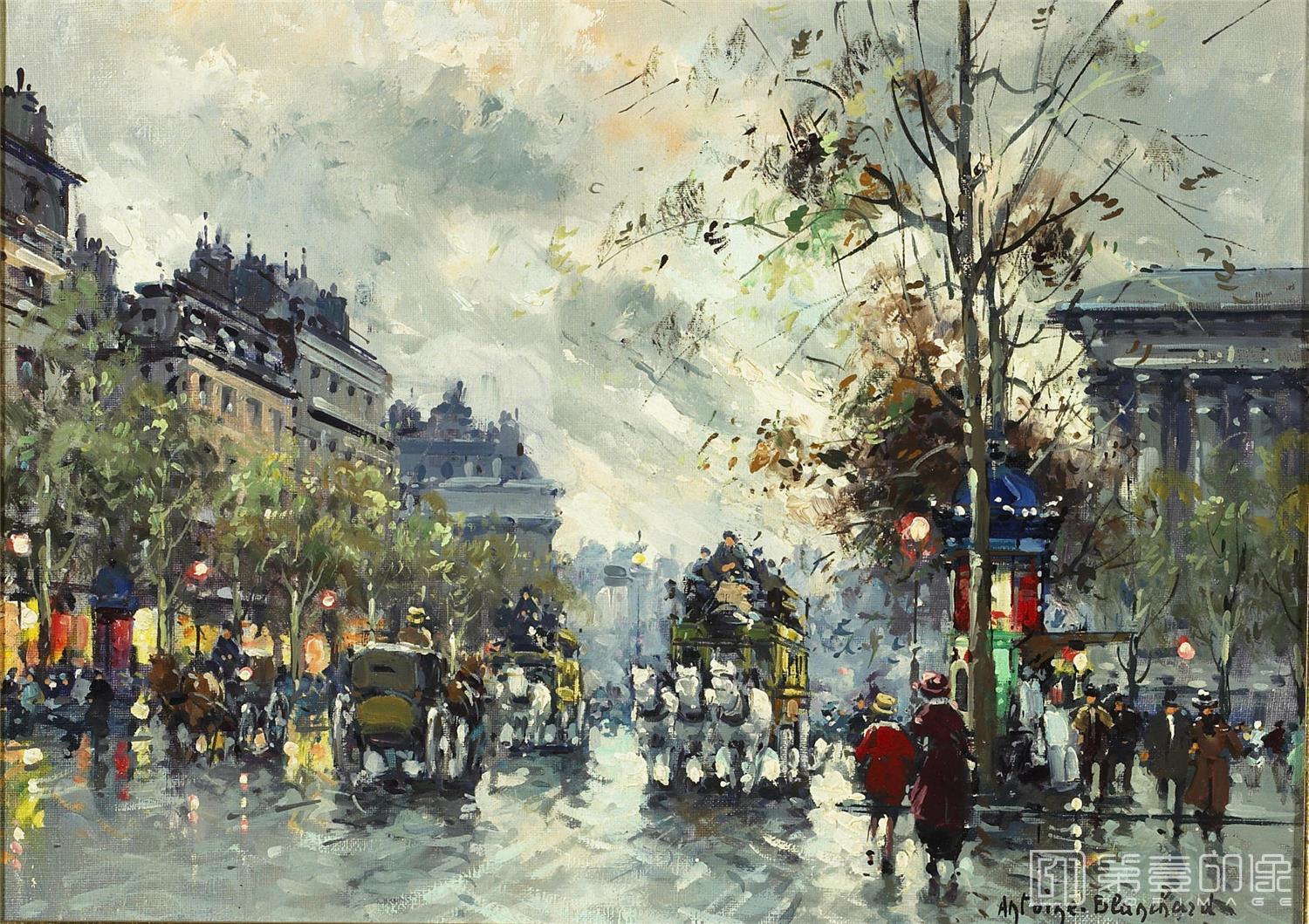 油画-安托万·布兰乍得 Antoine Blanchard作品-104